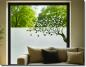 Preview: Fensterfolie Baum mit Vögeln als dekorativer Sichtschutz für Fenster und Glasflächen