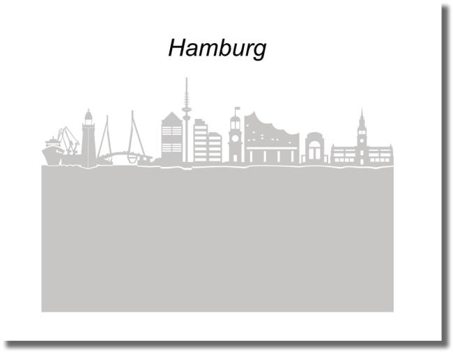 Fensterfolie Hamburg Stadt mit Sichtschutz