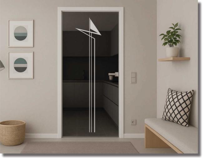 Glasdekorfolie velocityline