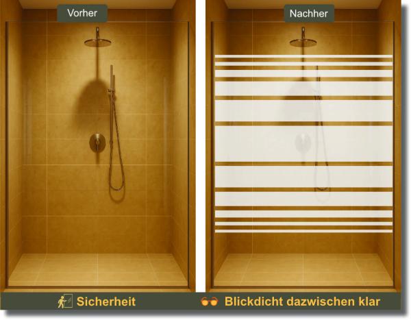 Preview: Duschdekorfolie Kontraststreifen
