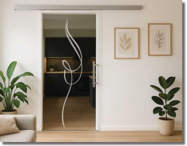 Glasdekorfolie loopline