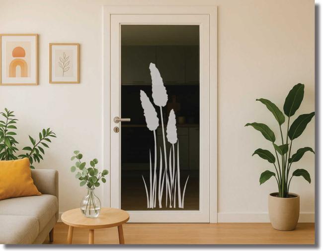 Glastürfolie pampas