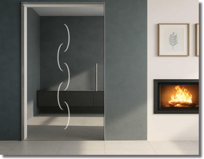 Glasdekorfolie triple arc