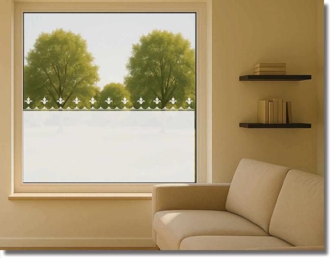 Fensterfolie Aetel sichtschutz mit borduere