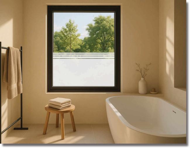 Fensterfolie Ahanosl sichtschutz mit borduere