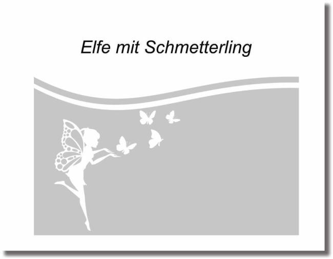 blickdichte Folie  elfe mit schmetterlingen