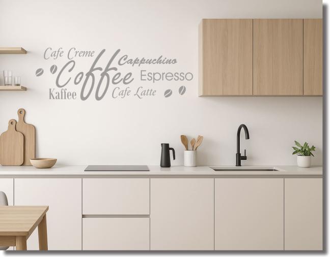 wandtattoo coffee