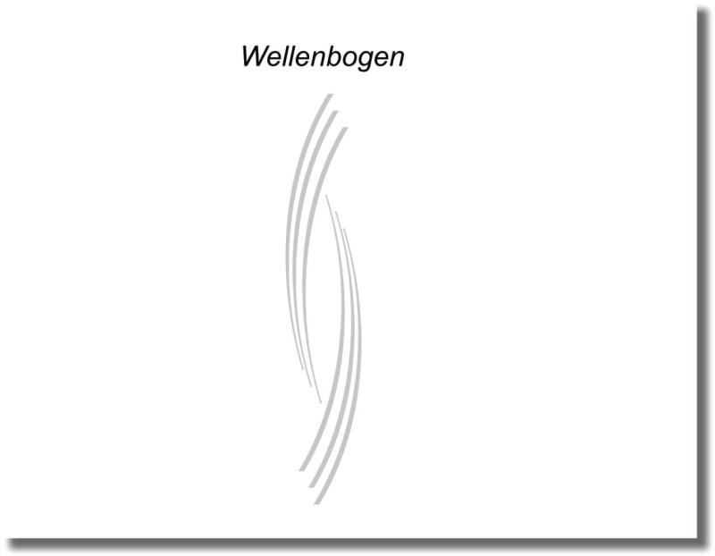 Glastürfolie sechs mal wellenbogen
