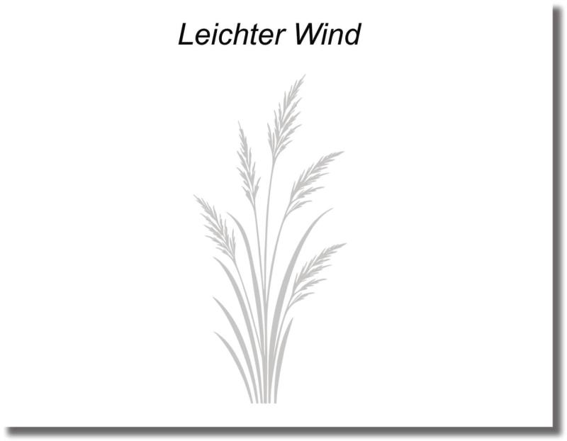 Glastürfolie leichter Wind Gras