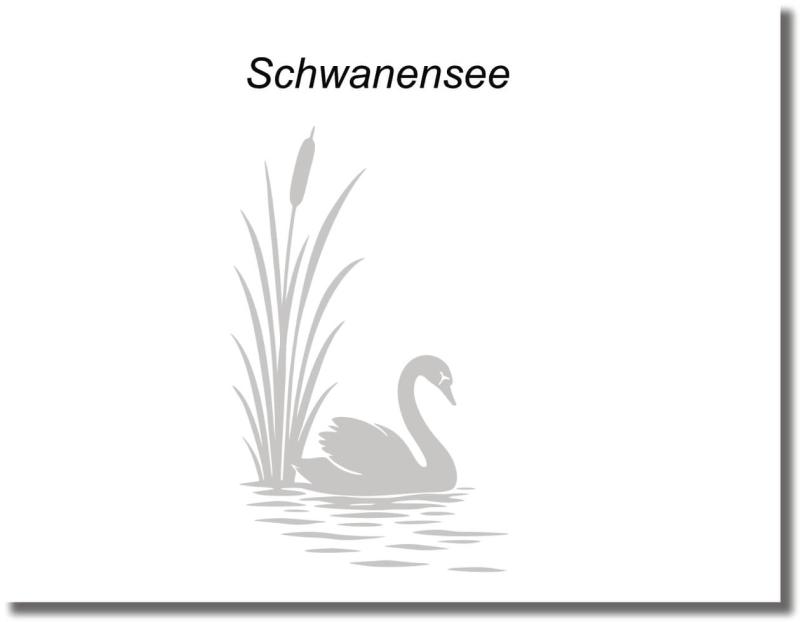 Milchglasfolie Schwanensee Eleganter Schutz mit Anmut