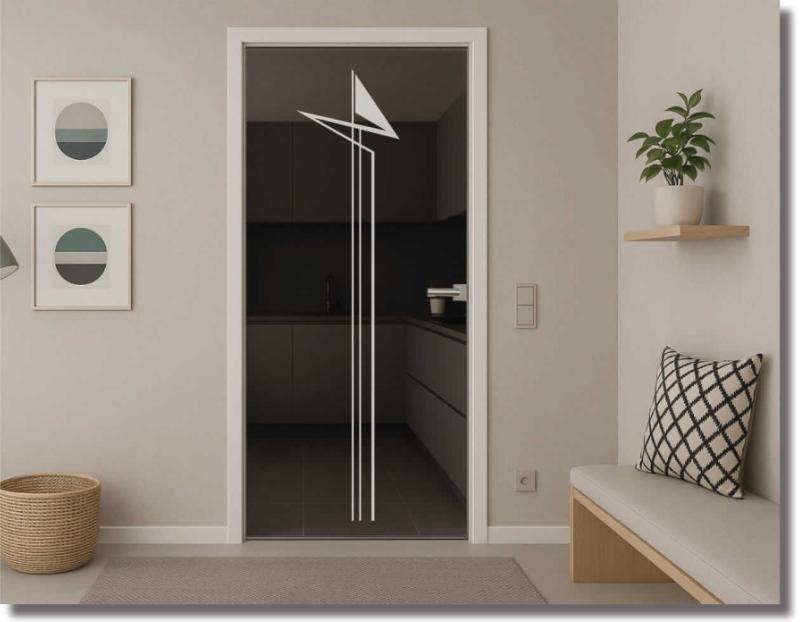 Glasdekorfolie velocityline