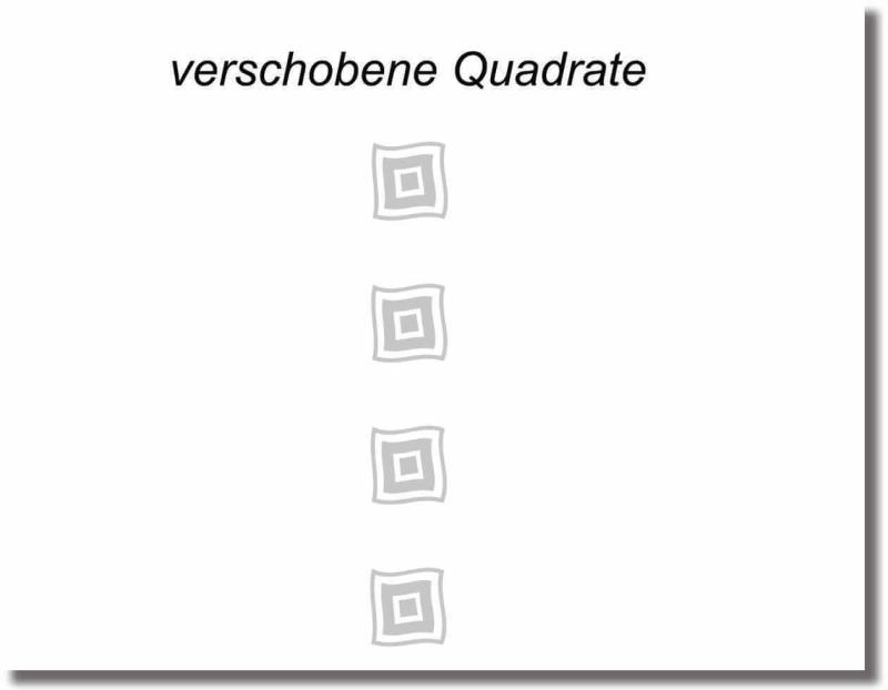 Glastürfolie verschobene Quadaret