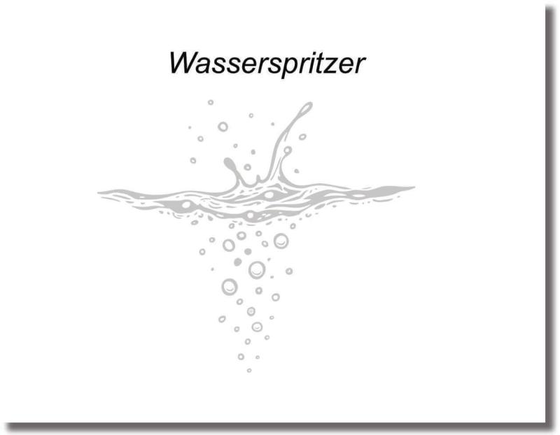 galstuerfolie wasserspritzer