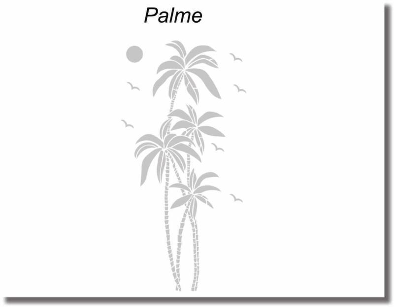 duschtuerfolie palme