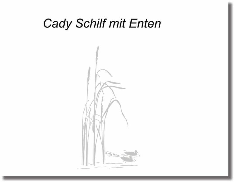 duschtuerfolie schilf mit entenfamilie