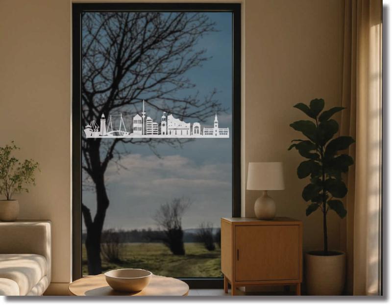 milchglasfolie skyline hamburg gerade