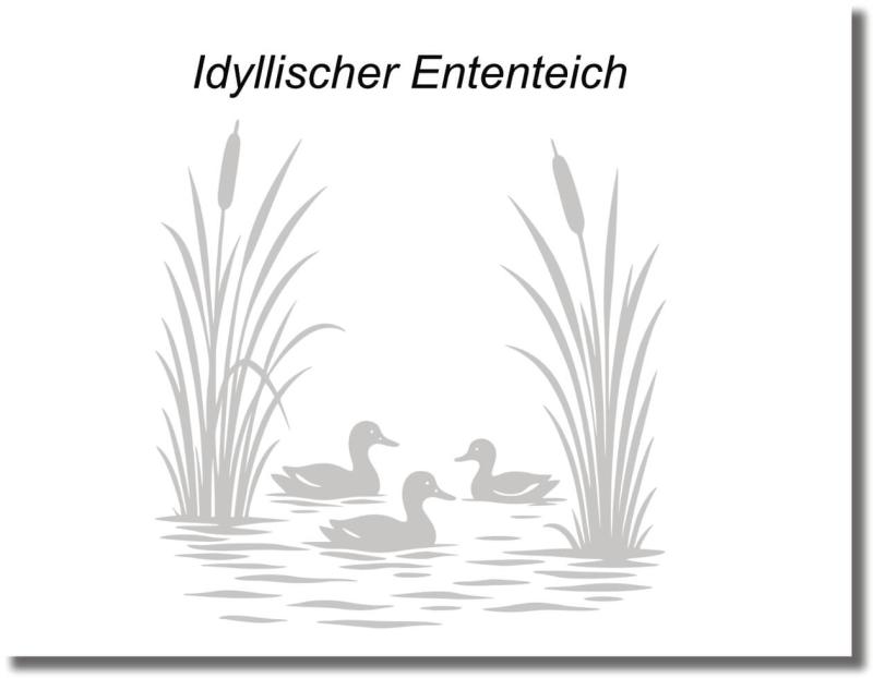 glasdekorfolie dusche idyllischer ententeich mit Schilf.jpg
