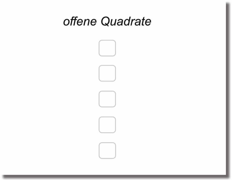 Glastürfolie offene Quadaret