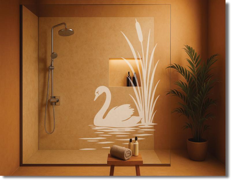 Dekorfoloie Schwanensee Eleganter Schutz mit Anmut