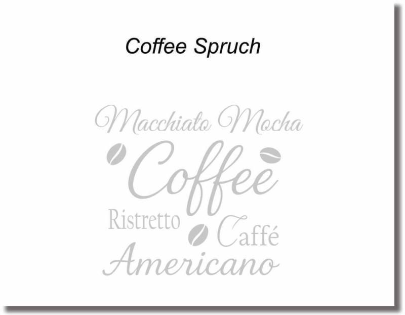 Glastürfolie coffee spruch