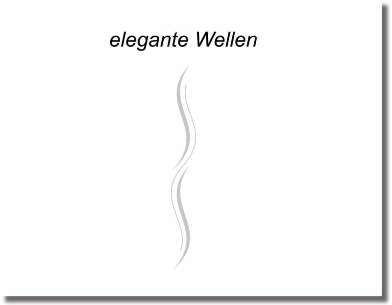 Glastürfolie elegante wellen