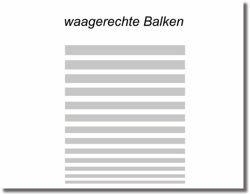 Glastürfolie waagerechte Balken