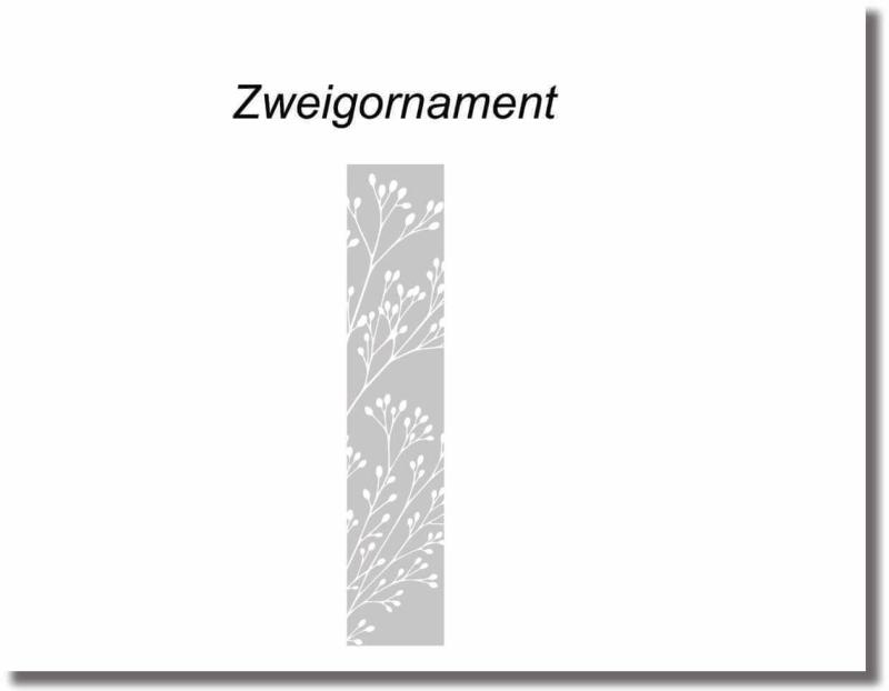 glasdesignfolie zweigornament