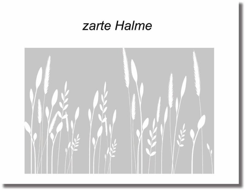 sichtschutzfolie feines Grasmotiv mitzarte halme