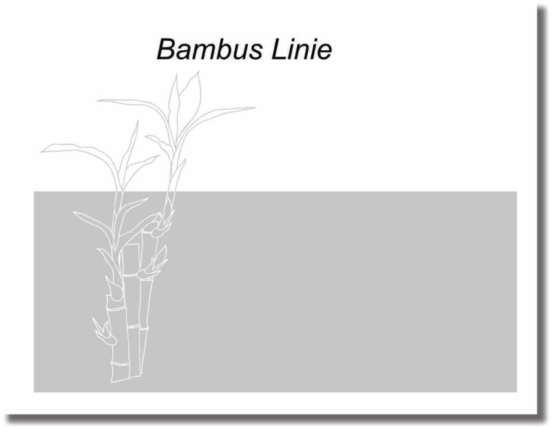 blickdichte Folie bambus as duenne linie
