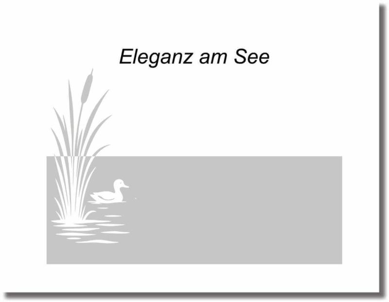 blickdichte Folie ente auf dem wasser