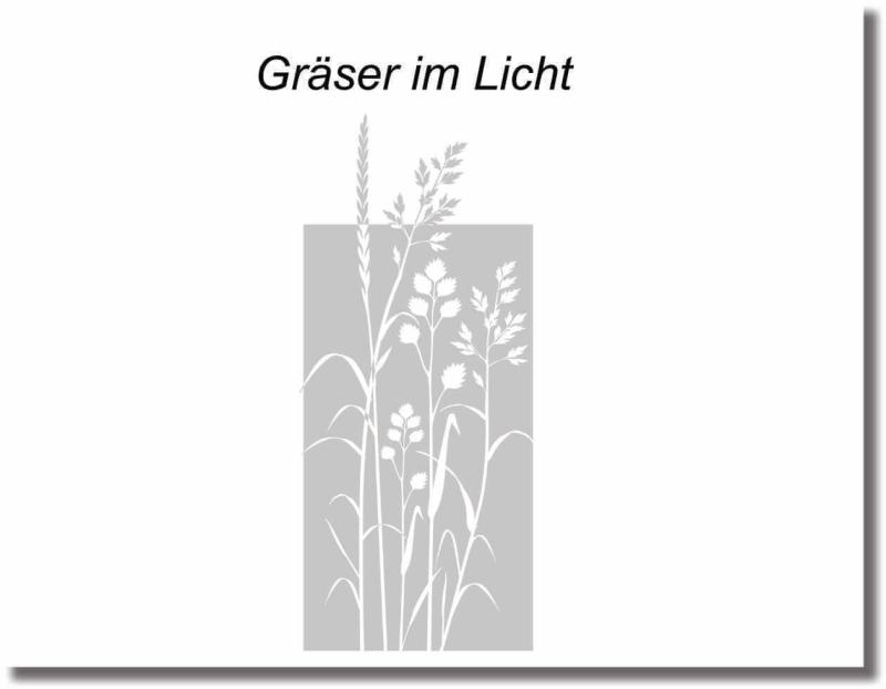 blickdichte Folie graeser im licht