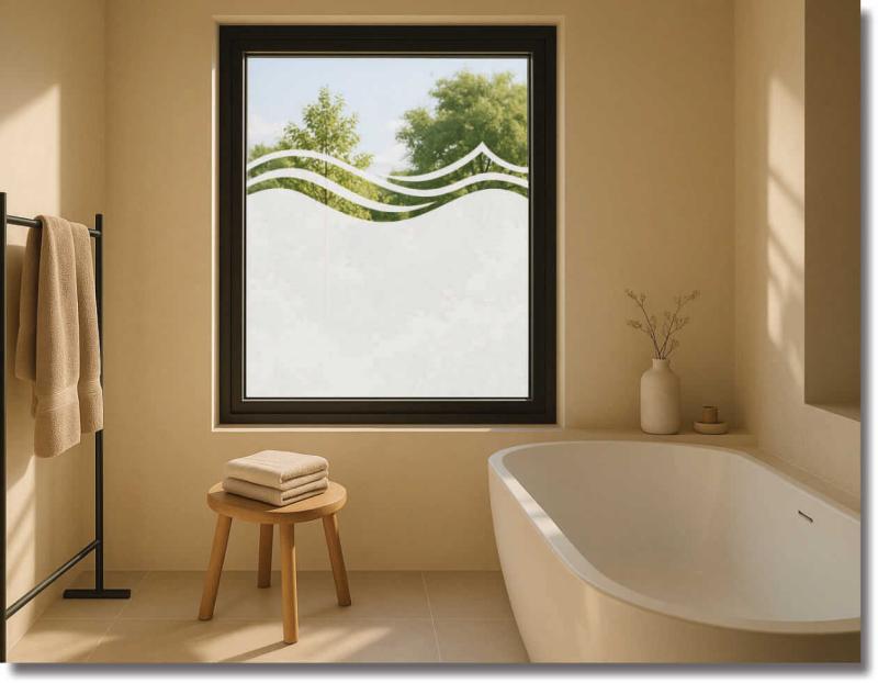Fensterfolie harmonie eine seichte welle