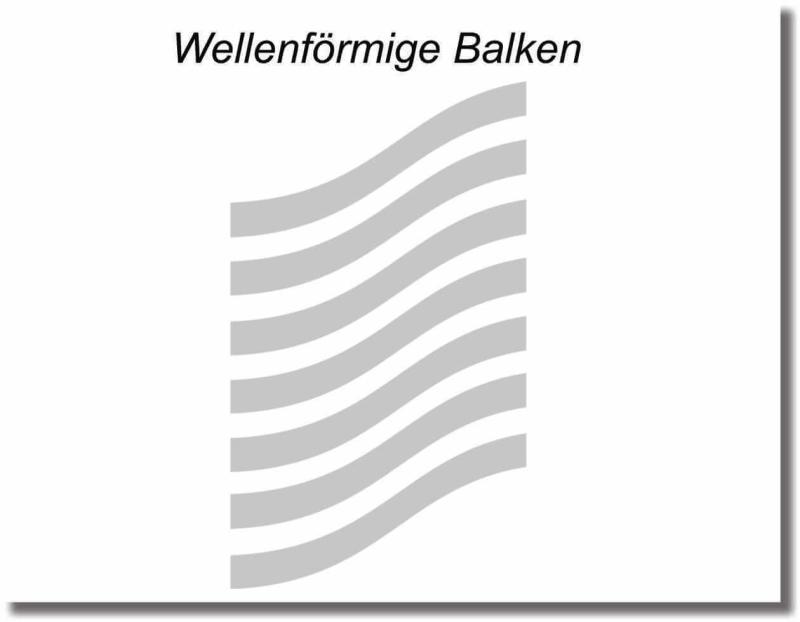 ilchglasfolie Wellenförmige Balken