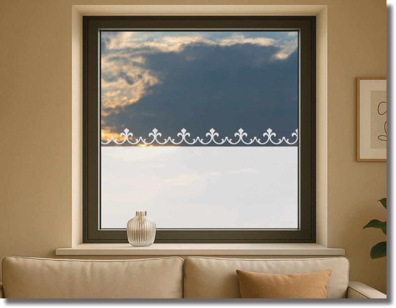 Fensterfolie Adolsi sichtschutz mit borduere