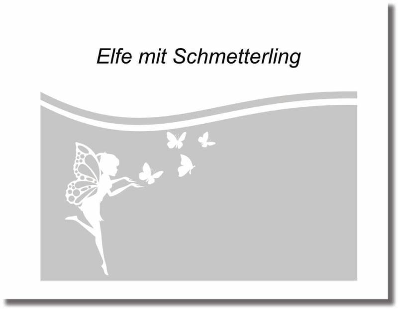 blickdichte Folie  elfe mit schmetterlingen
