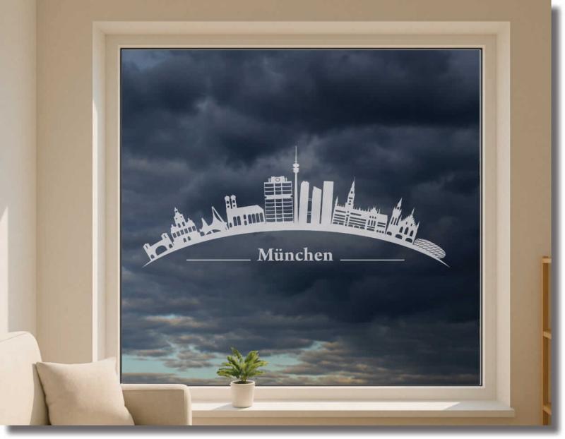 milchglasfolie skyline muenchen gebogen