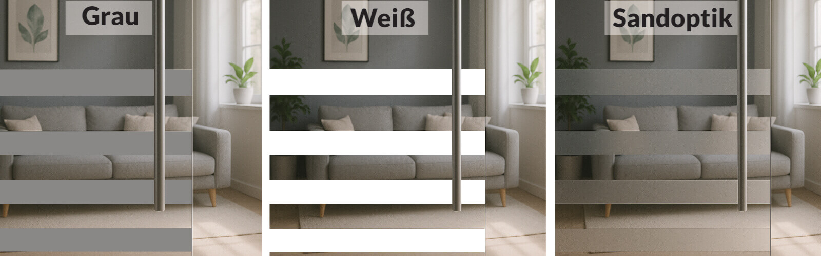 Glastürfolien – Stilvoller Sichtschutz in vielen Größen und Farben